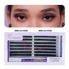 60D&80D Individual Lash Kit with 280pcs Clusters/Bond&Seal/Remover/Applicator