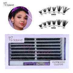 100D&120D Individual Lash Kit with 280pcs Clusters/Bond&Seal/Remover/Applicator