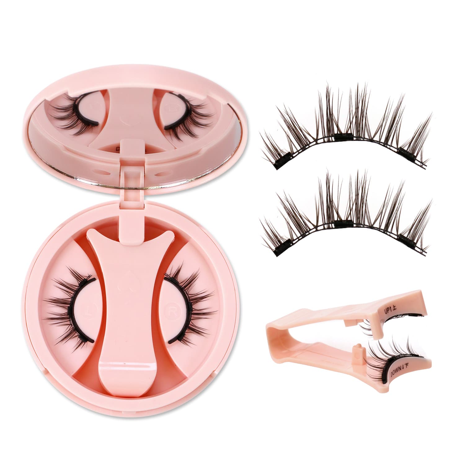 1. Sabrina Reusable Magnetic Eyelashes – Wispy Volume False Lashes with Tweezer #4