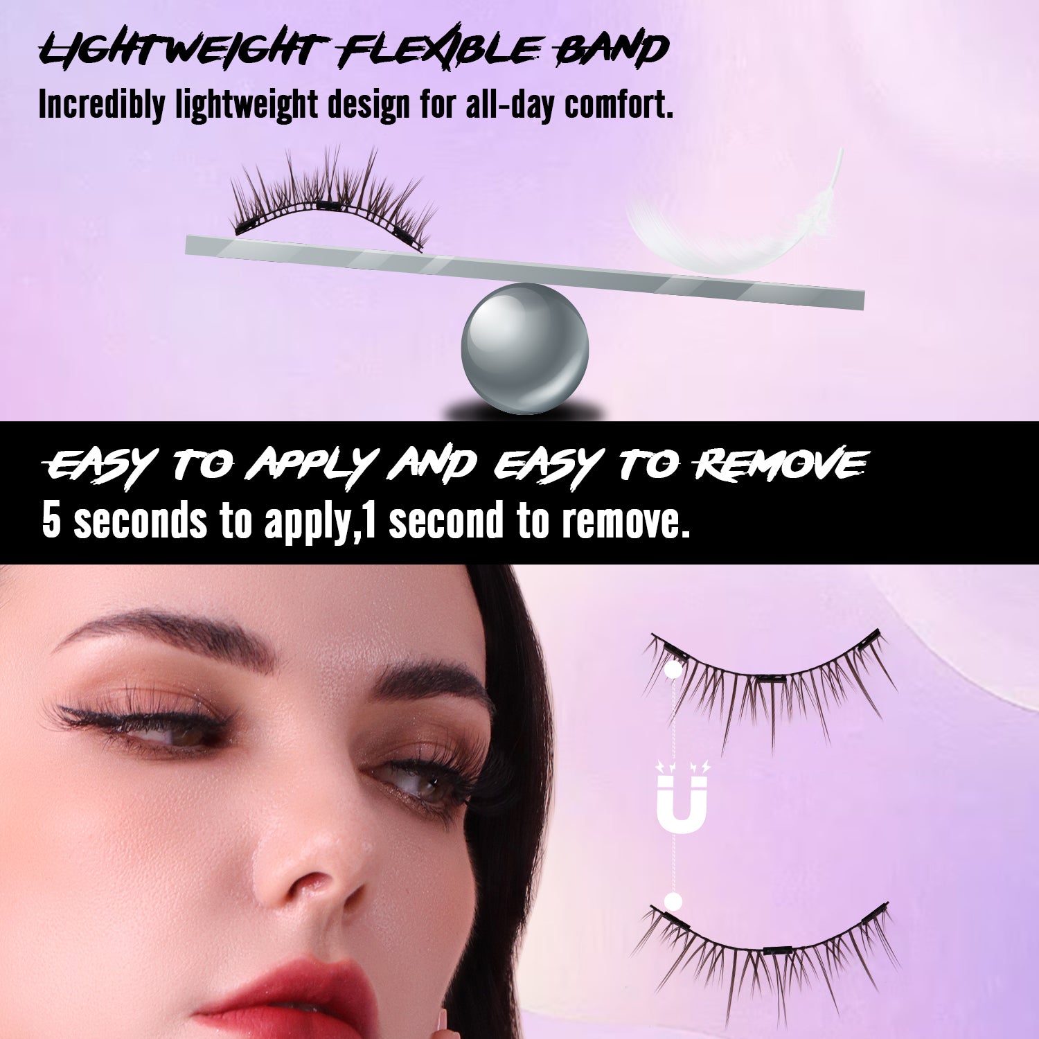 natural lash clusters