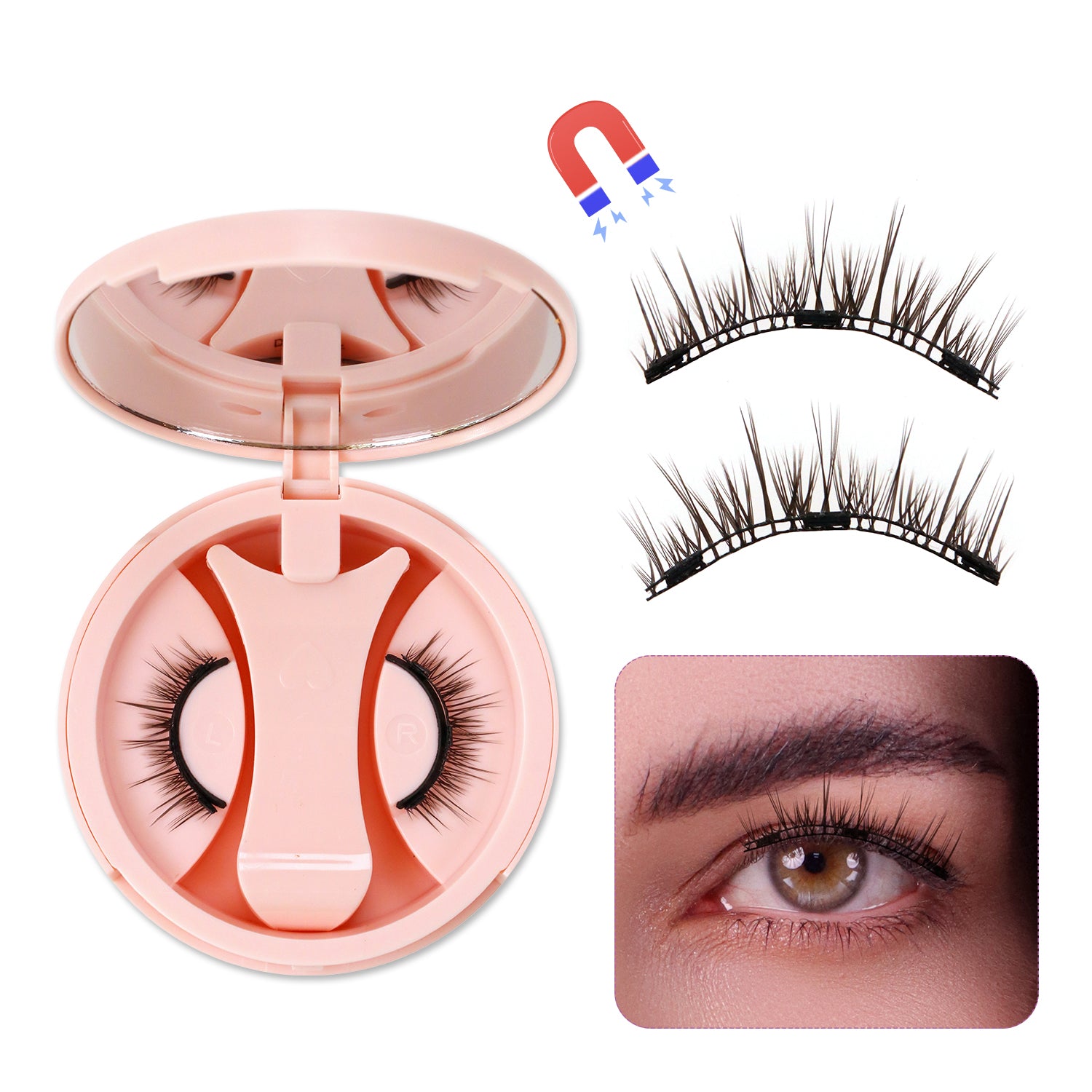 brown lash clusters