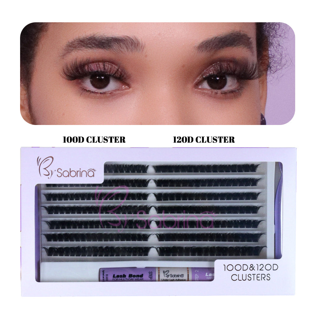 100D&120D Individual Lash Kit with 280pcs Clusters/Bond&Seal/Remover/Applicator