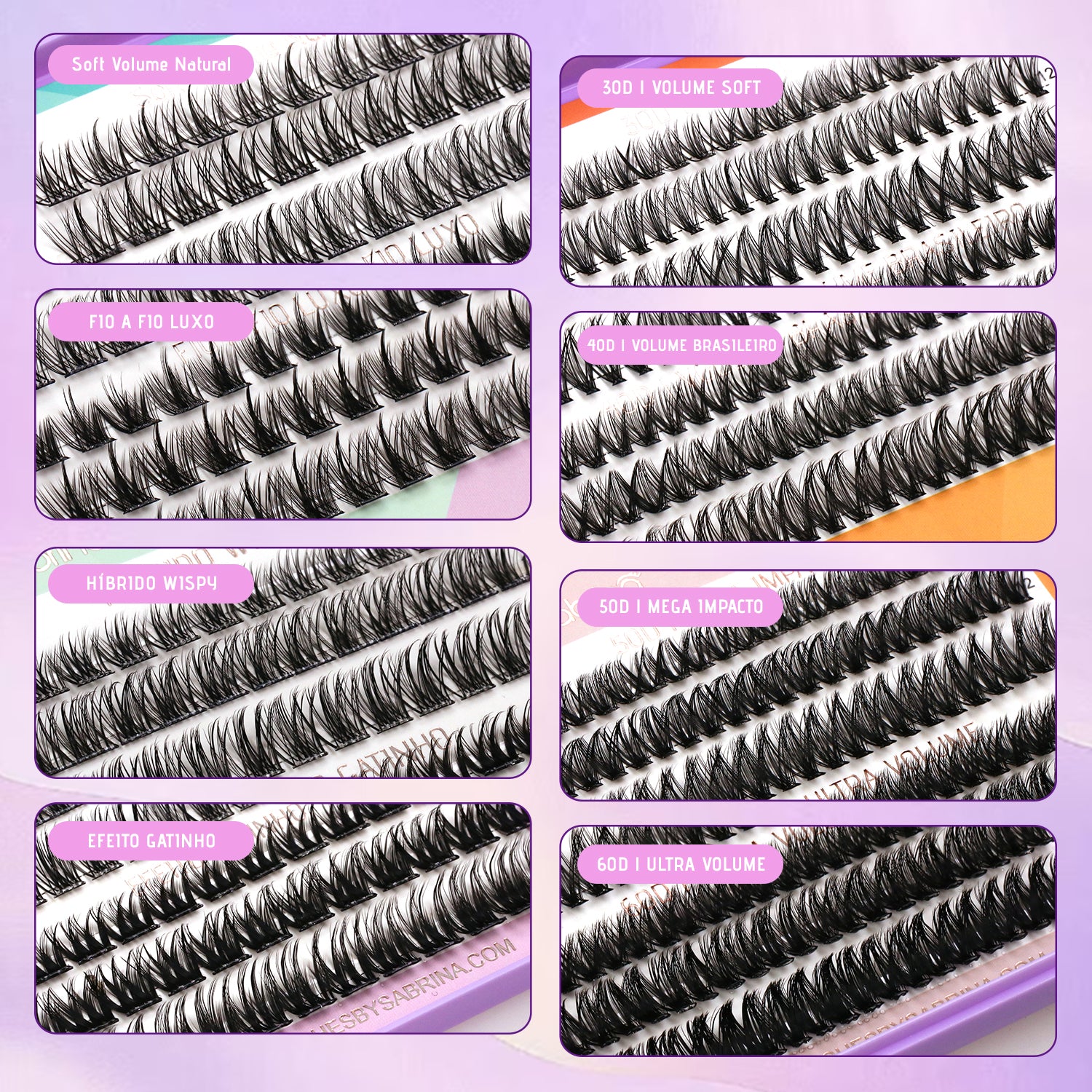 8-in-1 No Glue Lash Book Set - Self-Adhesive Eyelash Extension Kit with Anti-Stick Tweezers